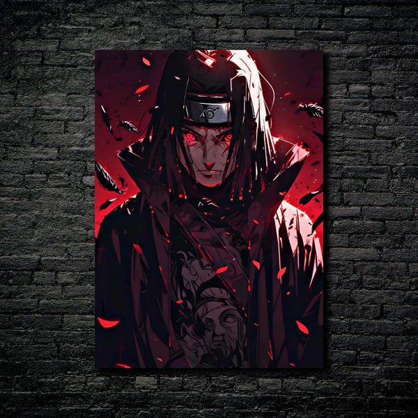 Itachi Uchiha from Naruto Shippuden- HD Shining Metal Poster