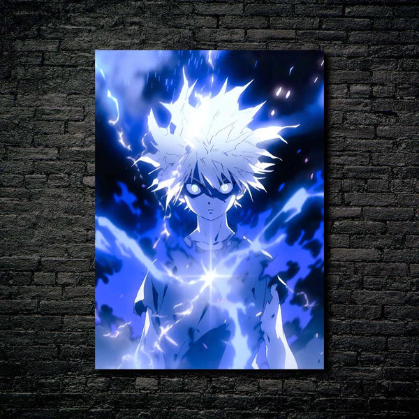 Killua - Forma de rayo - Obra de arte 