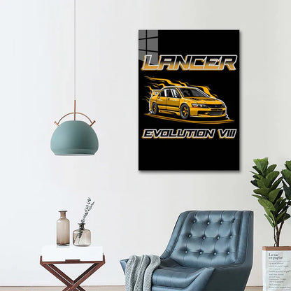 Lancer Evo 8 Yellow