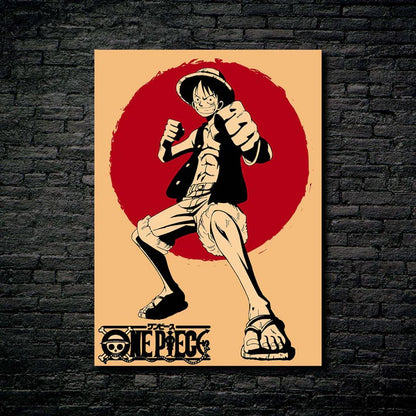 Luffy Grunge Style-Artwork