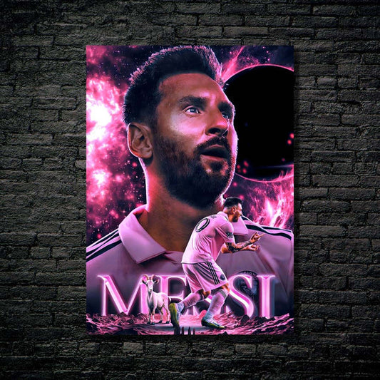 Messi Miami Pink-Artwork