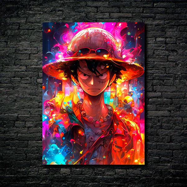 Neon Explosion Luffy-Artwork