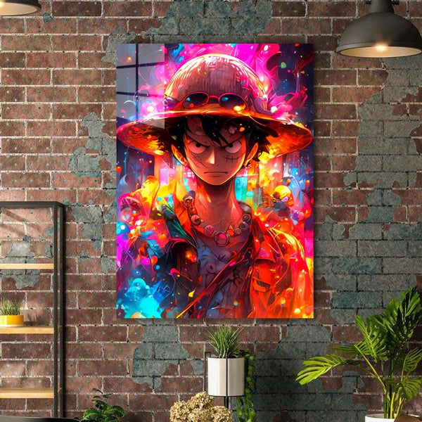 Neon Explosion Luffy-Artwork