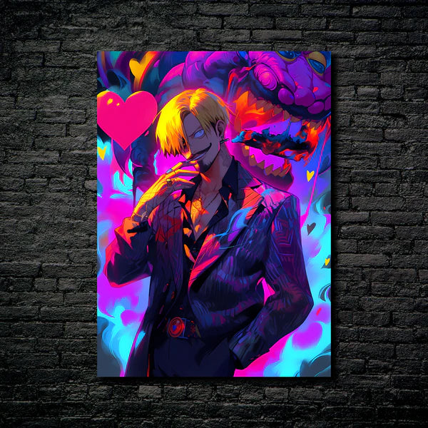 One Piece｜Neon Sanji -Artwork