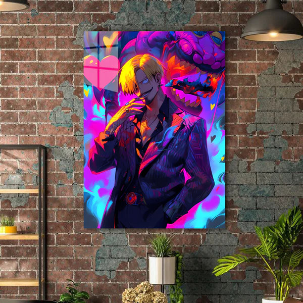 One Piece｜Neon Sanji -Artwork