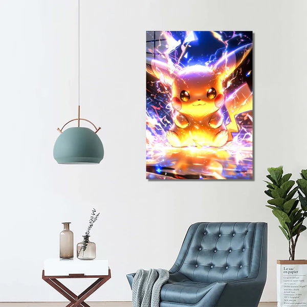 Pikachu mignon affiche-illustration 