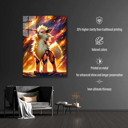 Pokemon Arcanine- HD Shining Metal Poster