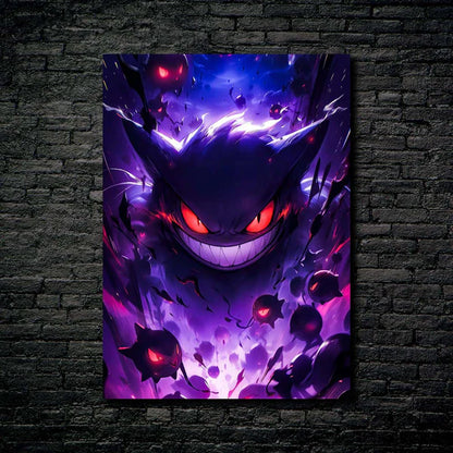 Pokemon Gengar- HD Shining Metal Poster