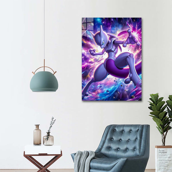 Pokemon Mewtwo (3)- HD Shining Metal Poster