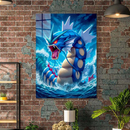 Pokemon gyarados- HD Shining Metal Poster