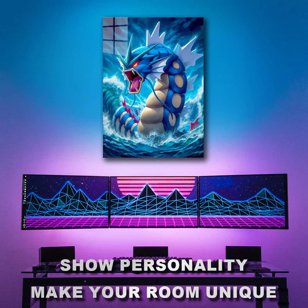 Pokemon gyarados- HD Shining Metal Poster