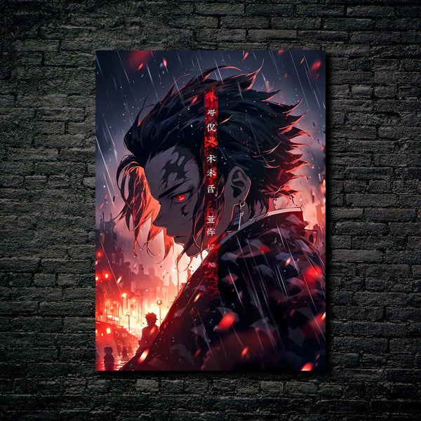 Kamado Tanjiro Slayer-  HD Shining Metal Poster