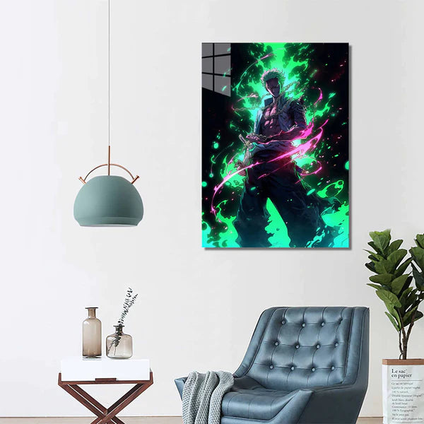 Zoro Neon Cyber Robot Punk One Piece 12