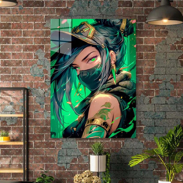 akali Lol-Artwork HD Shining Metal Poster