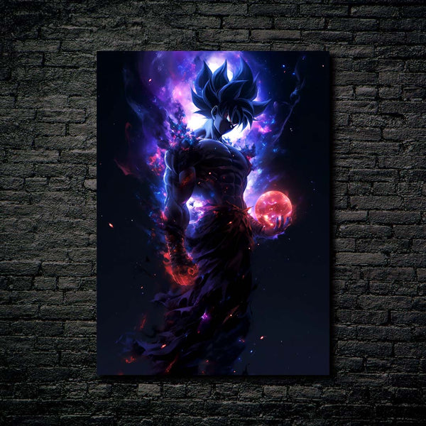 black galaxy Goku- HD Shining Metal Poster