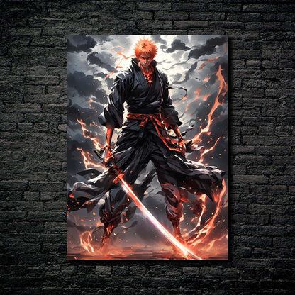 Bleach - Ichigo Kurosaki- HD Shining Metal Poster