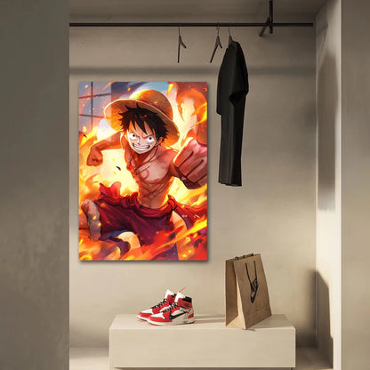 Crazy Luffy - HD Shining Metal Poster