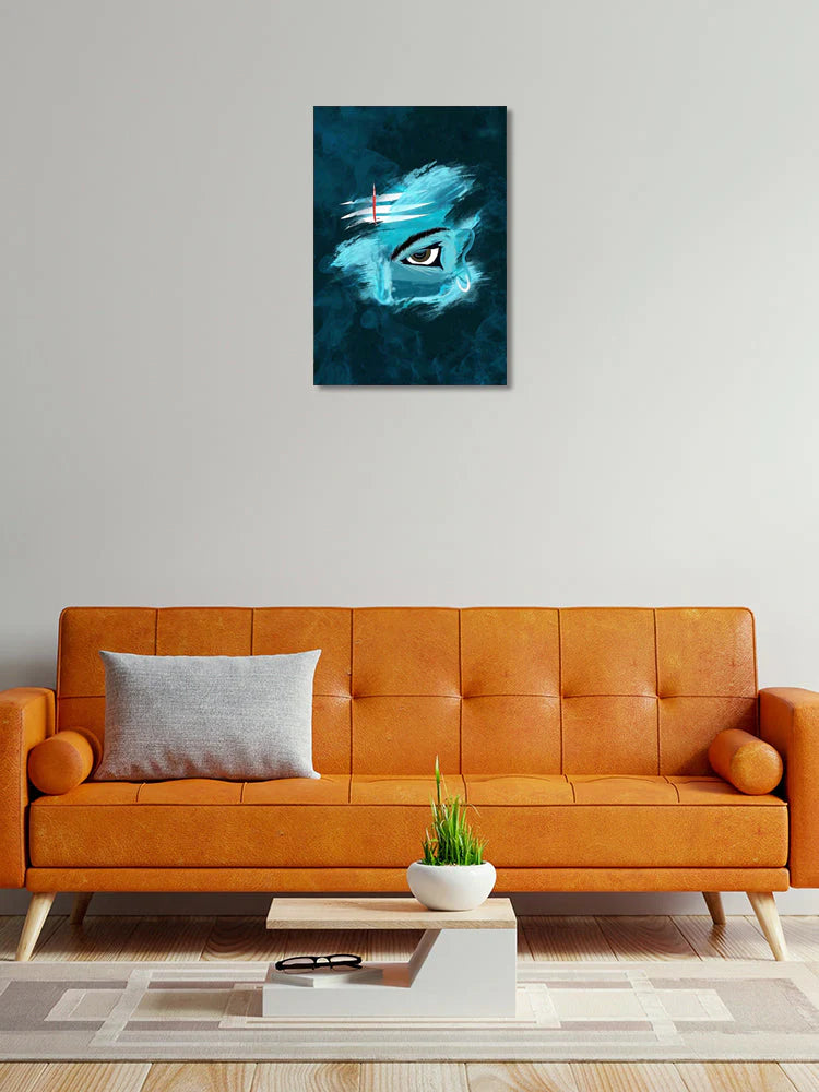 Lord Shiva Eyes Metal Poster