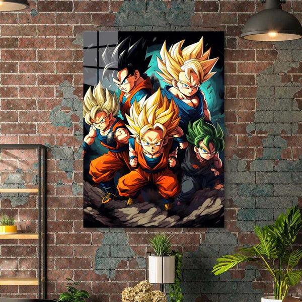 dragon ball Z - son goku ready to kameha- HD Shining Metal Poster