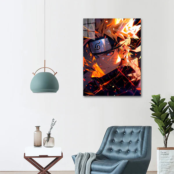 flame naruto- HD Shining Metal Poster