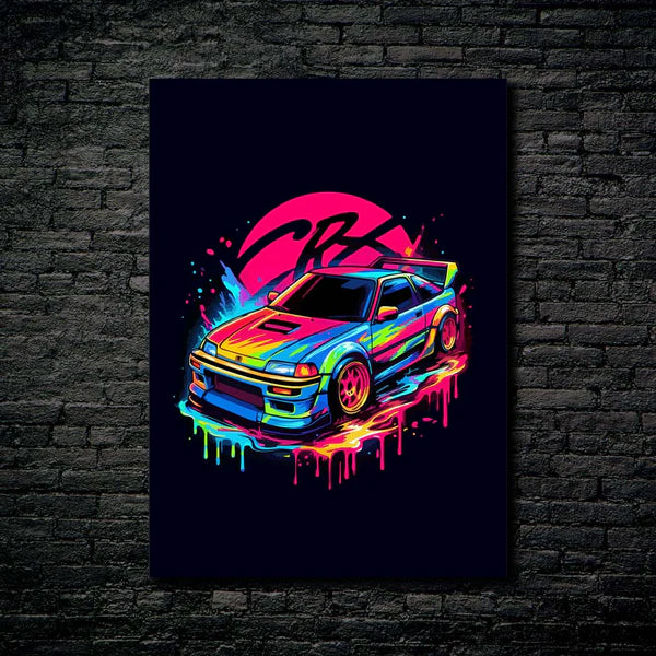 honda crx- HD Shining Metal Poster (Copy)