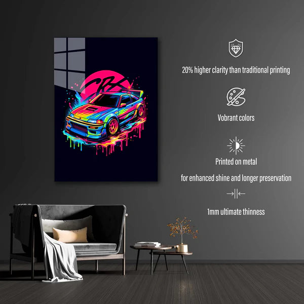 honda crx- HD Shining Metal Poster (Copy)