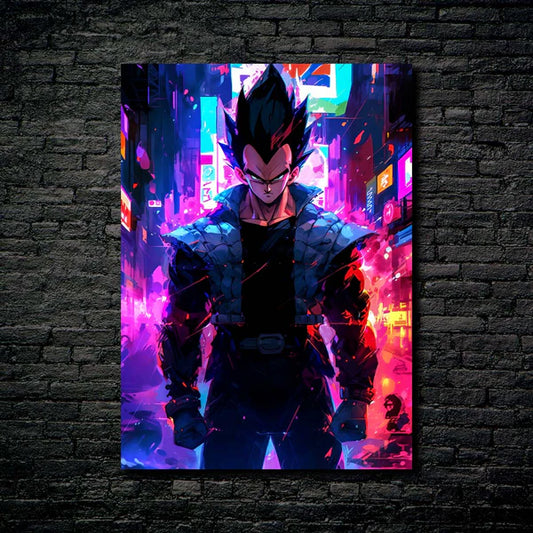 neon cyberpunk vegeta-Artwork