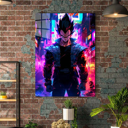 neon cyberpunk vegeta-Artwork