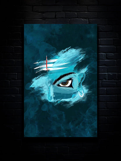 Lord Shiva Eyes Metal Poster