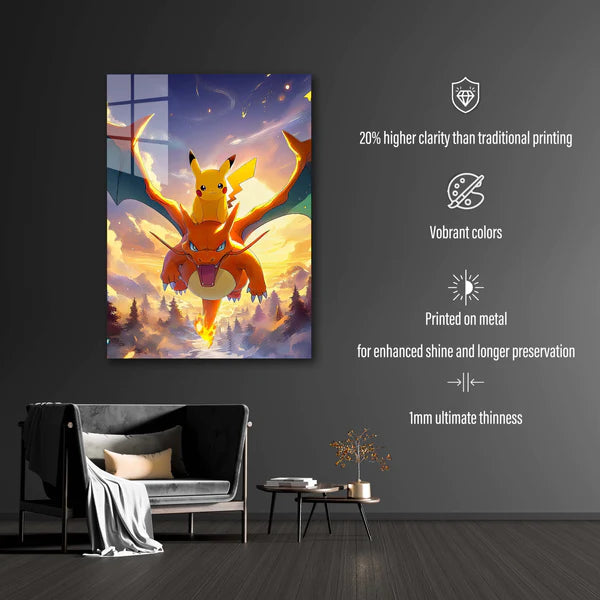 pichachu y charizard Pokemon 2-Artwork