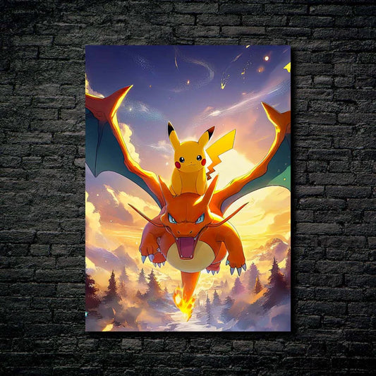 pichachu y charizard Pokemon 2-Artwork