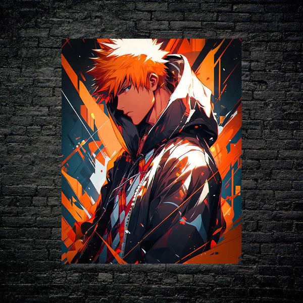 B00020-Kurosaki Ichigo- HD Shining Metal Poster